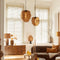 Light & Living Hanglamp Misty - Bruin - 30x30x37cm - Modern - Hanglampen Eetkamer, Slaapkamer, Woonkamer