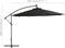 vidaXL - Zweefparasol - met - LED-verlichting - 350 - cm - zwart