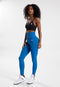 Gorilla Wear Olivia - Seamless Leggings - Hoog Getailleerd Squat-proof - Blauw (S/M)