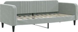 vidaXL - Slaapbank - 80x200 - cm - fluweel - lichtgrijs