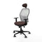 Piqueras y Crespo 1D036G1 - Bureaustoel - Hoogteverstelbaar met armleuning - Wit Donkerbruin
