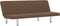 vidaXL - Slaapbank - polyester - bruin