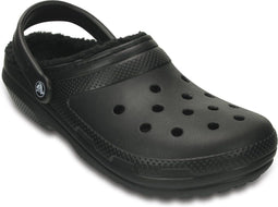 Crocs - Classic Lined Clog - Unisex Sandaal - 38 - 39 - Zwart
