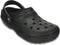 Crocs - Classic Lined Clog - Unisex Sandaal - 38 - 39 - Zwart