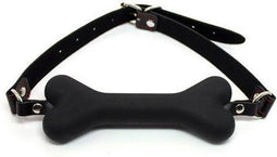 FETISH ARTS - BLACK SILICONE DOG BONE GAUG