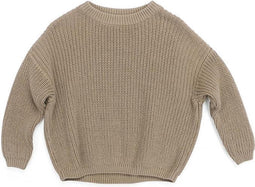 Uwaiah oversize knit sweater -Faded Coffee - Trui voor kinderen - 110/5Y