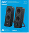 Logitech Z207 - Bluetooth Speakers - 2.0 Stereogeluid - Zwart (2 stuks)