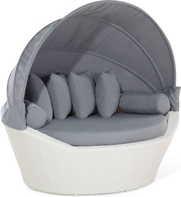 Beliani SYLT - Zonne-eiland - Wit - PE rotan