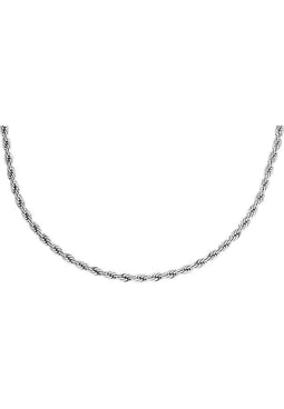 Fossil - Collier - Roestvrij staal met karabijnsluiting - Zilverkleurig