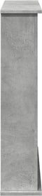 vidaXL - Haardombouw - 75x20x87,5 - cm - bewerkt - hout - betongrijs