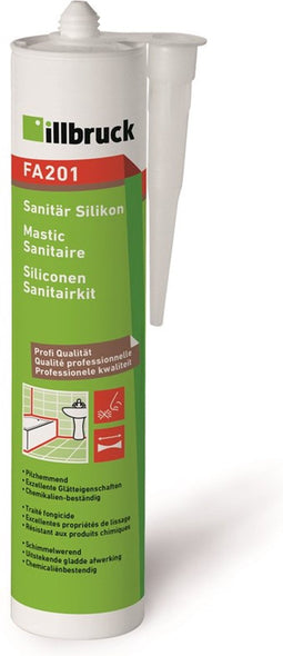 Illbruck siliconenkit FA201 sanitair transparant 310ml
