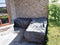 Perel Buitenhoes - Beschermhoes tuinset - L-vormig 250 cm x 250 cm x 70 cm - Grijs