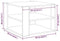 vidaXL - Salontafel - Zwart - Eiken - 59,5x59,5x40 - cm - Gefabriceerd - Hout