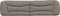 vidaXL - Hoofdbordkussen - 200 - cm - stof - taupe