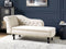 NIMES - Chaise longue - Lichtbeige - Linkerzijde - Fluweel