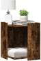 vidaXL - Kattenbakkast - 53x53x51 - cm - bewerkt - hout - grijs - sonoma - eikenkleur