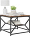 vidaXL - Salontafel - met - Opbergrek - - - Rookeiken, - 51x50x40 - cm, - Gemaakt - uit - Samengesteld - Hout