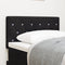 vidaXL - Hoofdbord - Crystal - Button - Tufted - Zwart - 80 - cm - Velvet