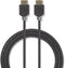 Nedis - High Speed HDMI-Kabel met Ethernet - 4K@60Hz - 0.50 m - Antraciet