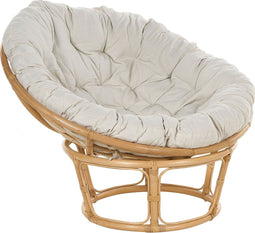 SALVO - Fauteuil - Lichtbeige - Rotan