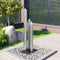 vidaXL - Tuinfontein - 48x34x123 - cm - roestvrij - staal - zilverkleurig