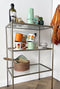 CABANAZ - stoffer en blik, metaal en bamboe, incl. magneet, DUSTPAN & BRUSH, groen
