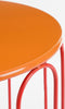 Mica Decorations Dione - Bijzettafel - Set van 2 - Metaal - Oranje (2 stuks)