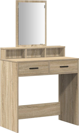 vidaXL - Kaptafel - met - Lades - in - Sonoma - Eik - - - 79x41x140 - cm