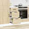 vidaXL - Keuken - onderkast - Kalmar - bewerkt - hout - sonoma - eikenkleurig