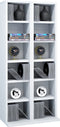 VCM Houten CD DVD-standaard Plankkast Opbergstandaard Milano Houten CD DVD-standaard Plankkast Opbergstandaard Milano