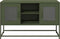 vidaXL - Tv-meubel - 100,5x39x60,5 - cm - staal - olijfgroen
