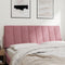 vidaXL - Hoofdbordkussen - 140 - cm - fluweel - roze