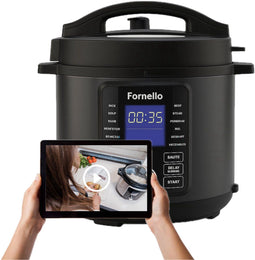 Fornello Supremo Multicooker - 17 Automatische Kookprogramma's - 6 Liter - Matt Zwart/RVS