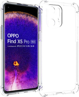 iMoshion Hoesje Geschikt voor Oppo Find X5 Pro 5G Hoesje Siliconen - iMoshion Shockproof Case - Transparant