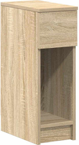 vidaXL - Nachtkastje - met - lade - 20x36x60 - cm - sonoma - eikenkleurig