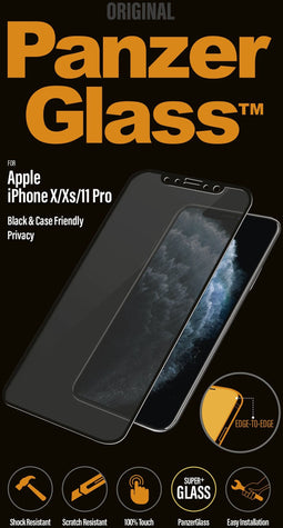PanzerGlass P2664 - Screenprotector - Privacy - Case Friendly - iPhone X/XS/11 Pro