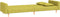 vidaXL - Slaapbank - 2-zits - met - 2 - kussens - stof - groen