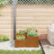 vidaXL - Tuinplanter - 100x100x48 - cm - Weerbestendig - Staal