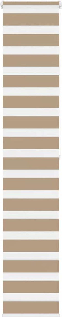 vidaXL - Zebra - Blind - 45x200 - cm - stofbreedte - 40,9 - cm - polyester - zandbruin