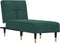 vidaXL - Chaise - longue - fluweel - donkergroen