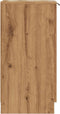 vidaXL - Schoenenkast - 29,5x35x70 - cm - bewerkt - hout - artisanaal - eikenkleur