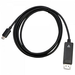 V7 V7USBCDP14-2M - Adapter USB C naar DisplayPort - 8K Ultra HD - Zwart (2 m)