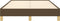 vidaXL - Bedframe - zonder - matras - 120x190 - cm - stof - donkerbruin