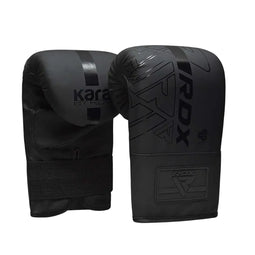 RDX F6 - Boxing Bag Mitts - Quadro Dome B1 force-dispersion - Mat Zwart