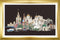 Thea Gouverneur - Borduurpakket met telpatroon - 510.05 - Voorgesorteerde DMC Garens - Moskou Rusland - Zwart Aida - 79 cm x 50 cm - DIY Kit