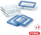PYREX Pure Glass - Voedselcontainer borosilicaatglas met deksel - Luchtdicht - Set van 3 (0,8 l)