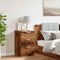 vidaXL - Nachtkastje - 40x36x65 - cm - bewerkt - hout - oud - houtkleurig