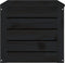 vidaXL - Opbergbox - zwart - 89x36,5x33 - cm - massief - grenenhout