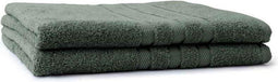 LINNICK Pure Handdoeken Set - Douchelaken - 100% Katoen - Olive Green - 70x140cm- Per 2 Stuks