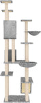 vidaXL - Kattenmeubel - met - sisal - krabpalen - 191 - cm - lichtgrijs